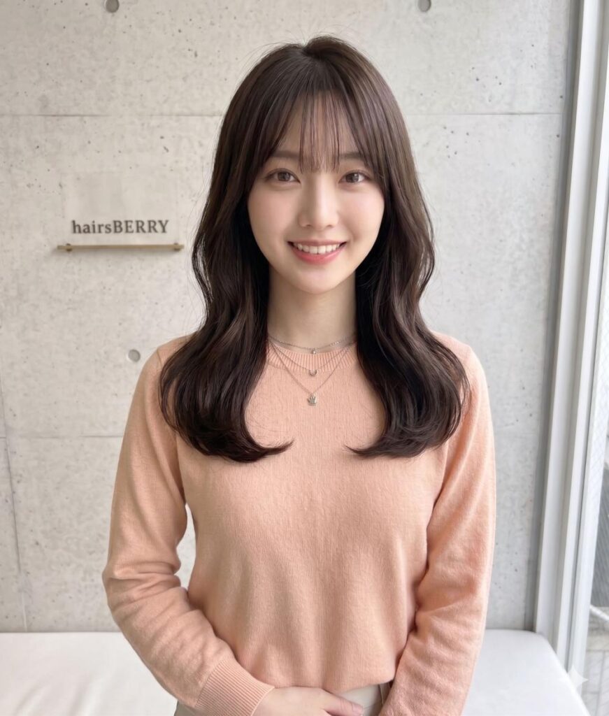 韓国風くびれミディくびれレイヤー魅せる艶髪ロング♪