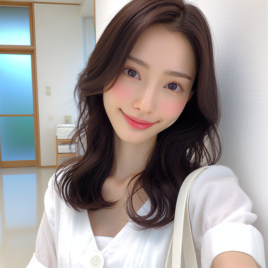透け感春夏カラーラベンダーベージュカラーとくすみカラー艶髪