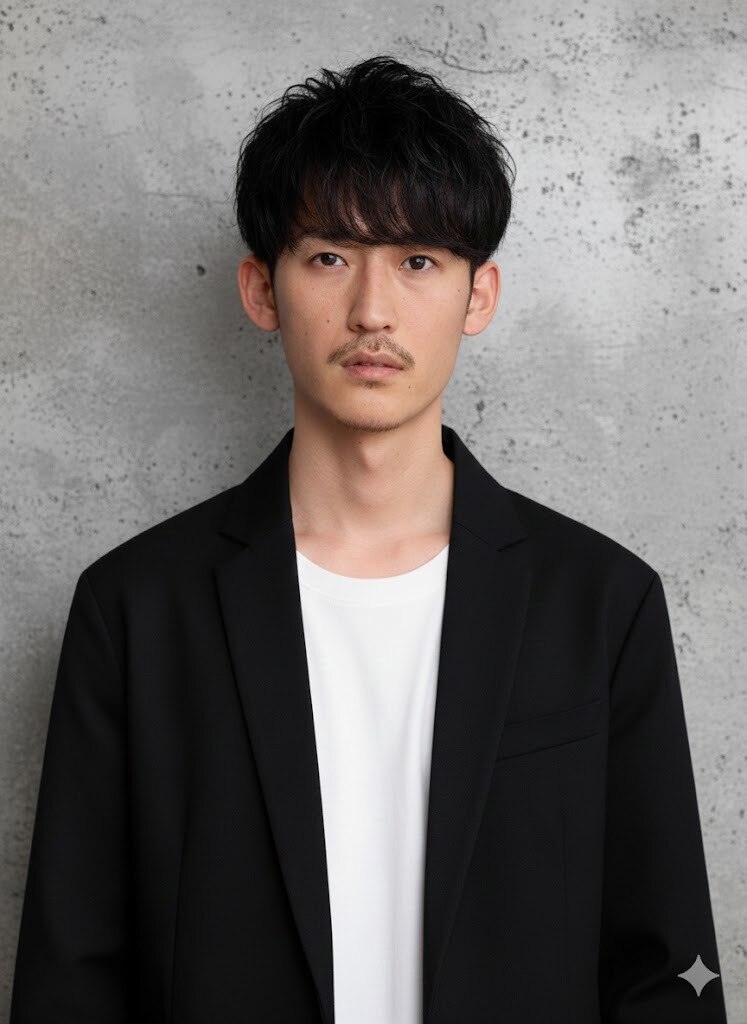 【モテ髪】無造作ニュアンスパーマで魅せる大人の黒髪マッシュ